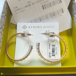 NWT Kendra Scott rose gold hoop earrings
